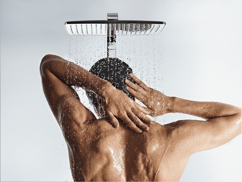 Contrast shower for power